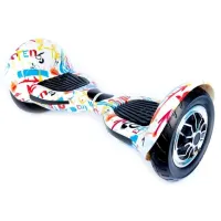 Гироскутер Smart Premium 10" с приложением Tao-Tao Граффити белый