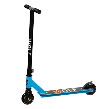 Трюковой самокат Novatrack Wolf JR Черно-синий